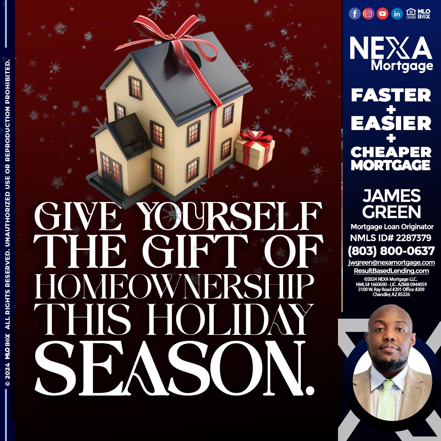 give yourself - James Green -Mortgage Loan Originator
