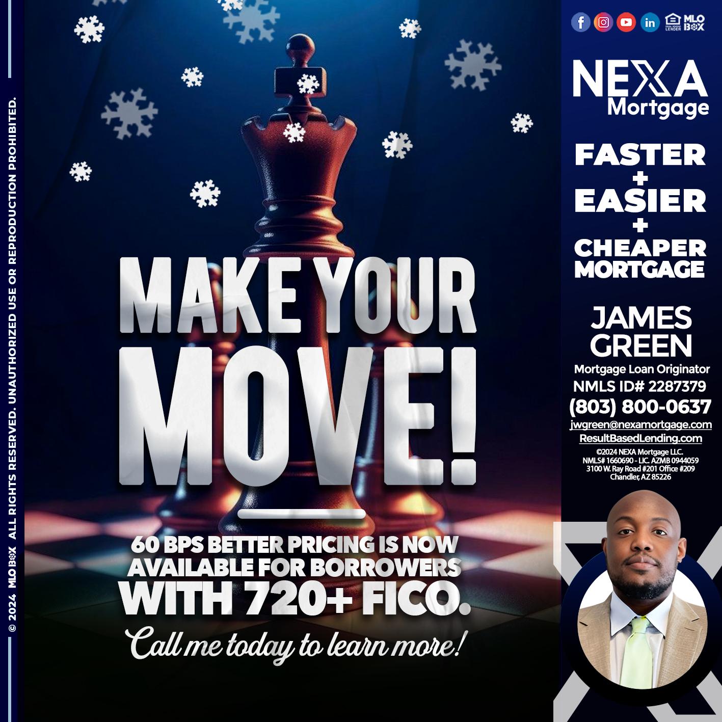 MAKE YOUR MOVE - James Green -Mortgage Loan Originator