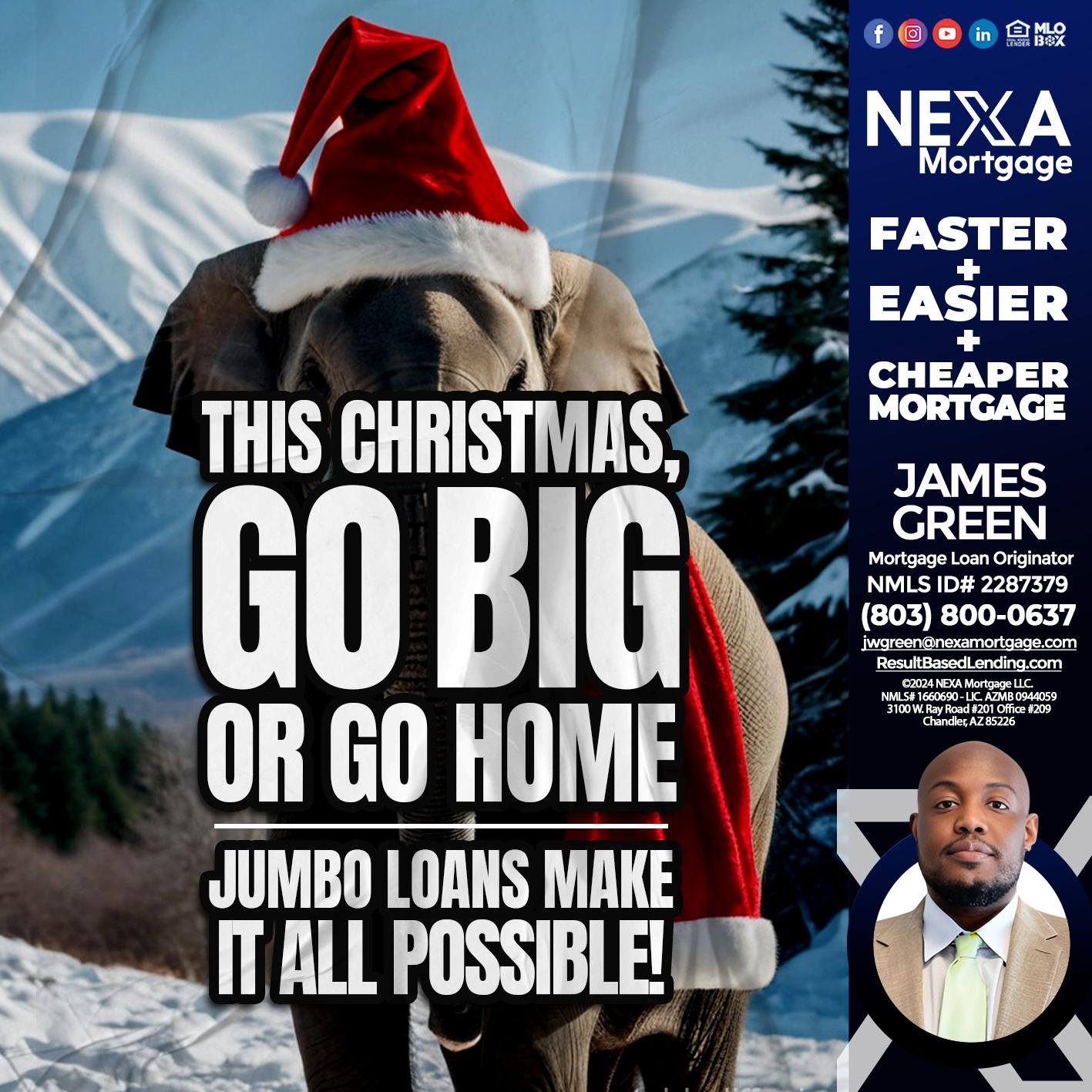 GO BIG - James Green -Mortgage Loan Originator