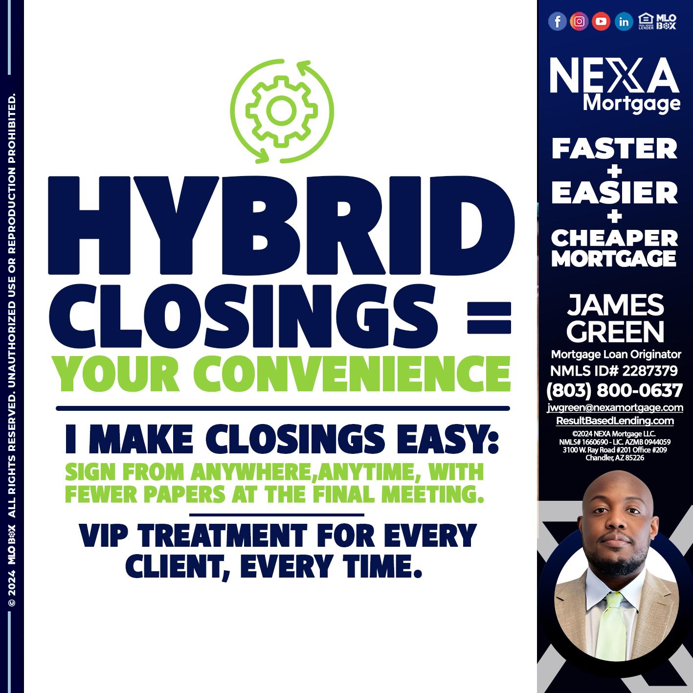 HYBRID CLOSINGS - James Green -Mortgage Loan Originator