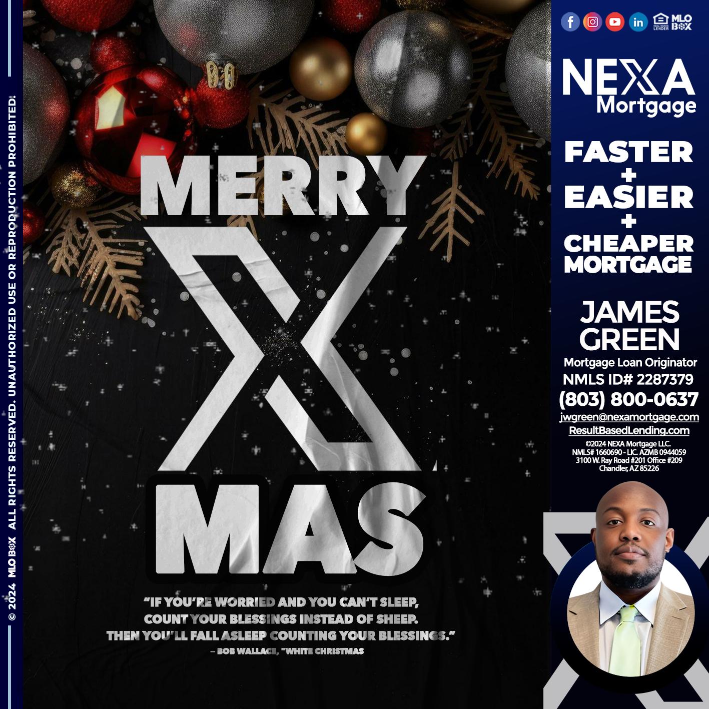 MERRY XMAS - James Green -Mortgage Loan Originator
