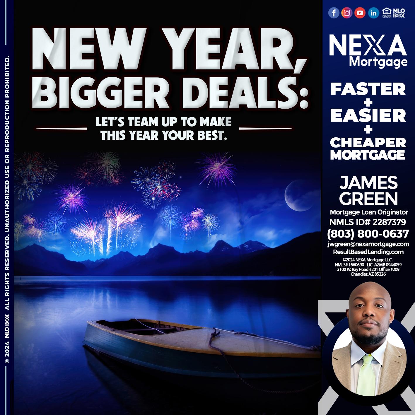 NEW YEAR - James Green -Mortgage Loan Originator