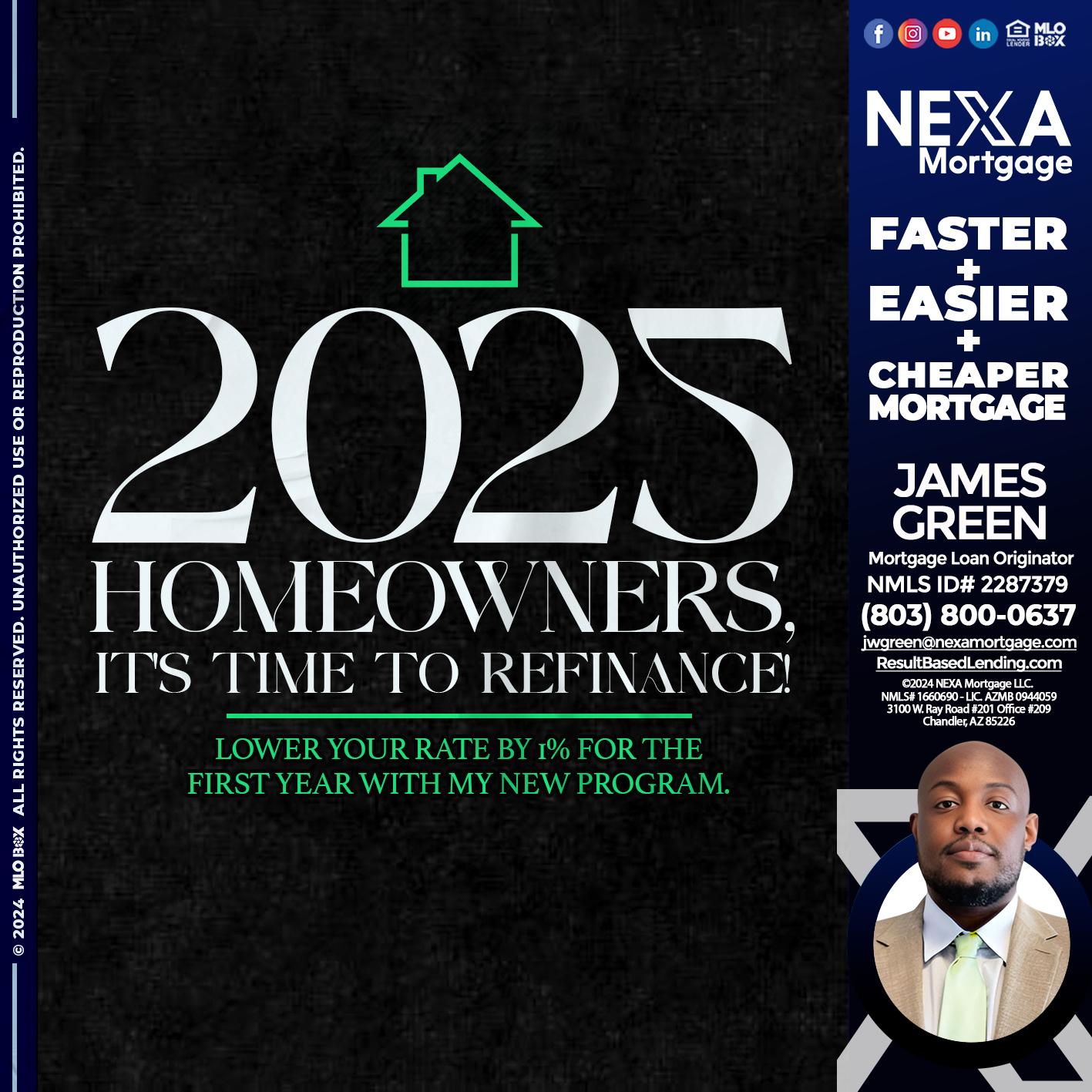 2025 HOMEOWNERSHIP - James Green -Mortgage Loan Originator