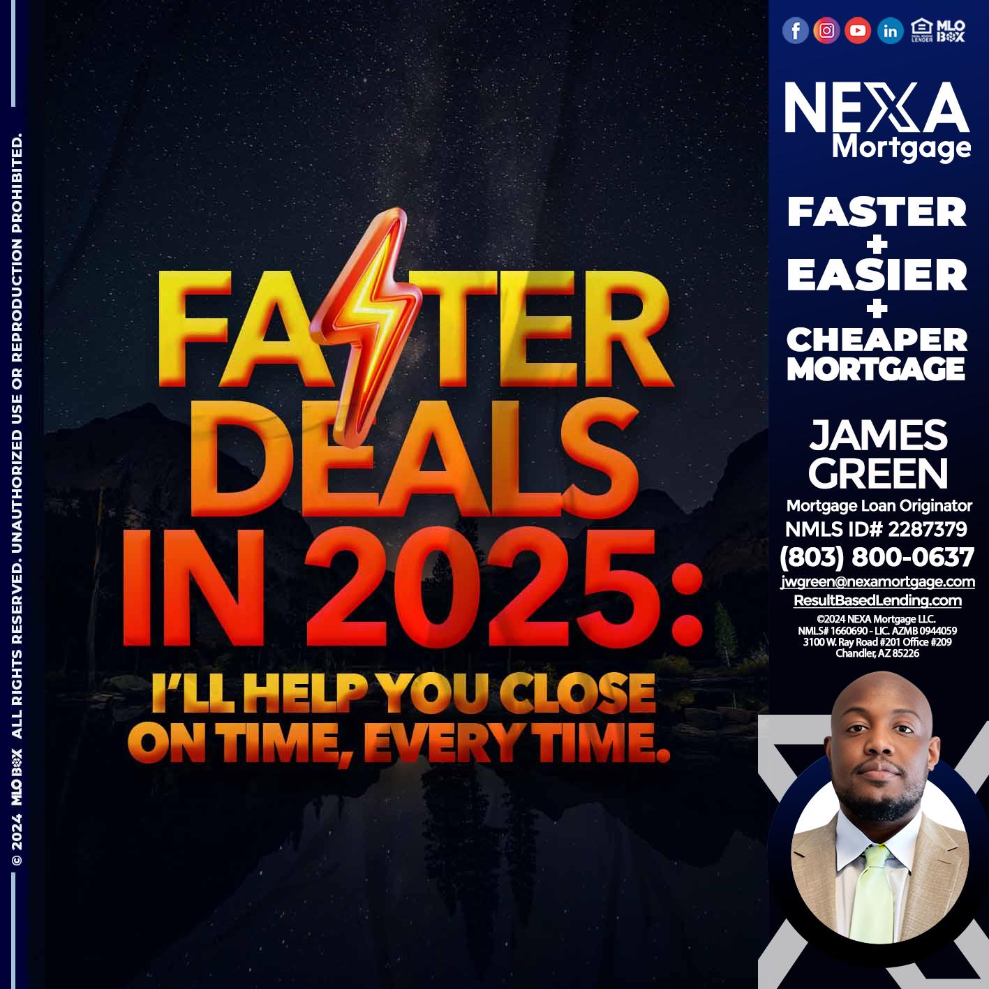 FASTER DEALS - James Green -Mortgage Loan Originator