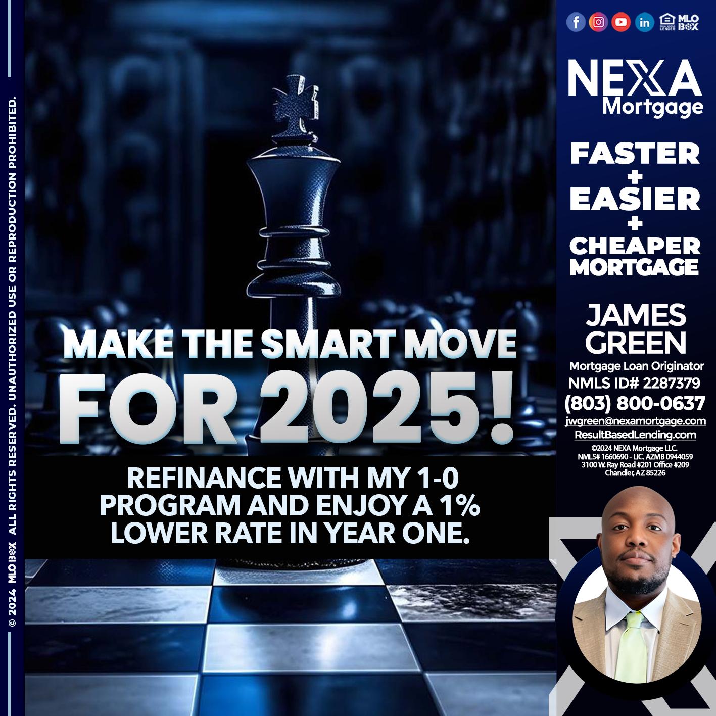 MAKE THE SMART MOVE - James Green -Mortgage Loan Originator