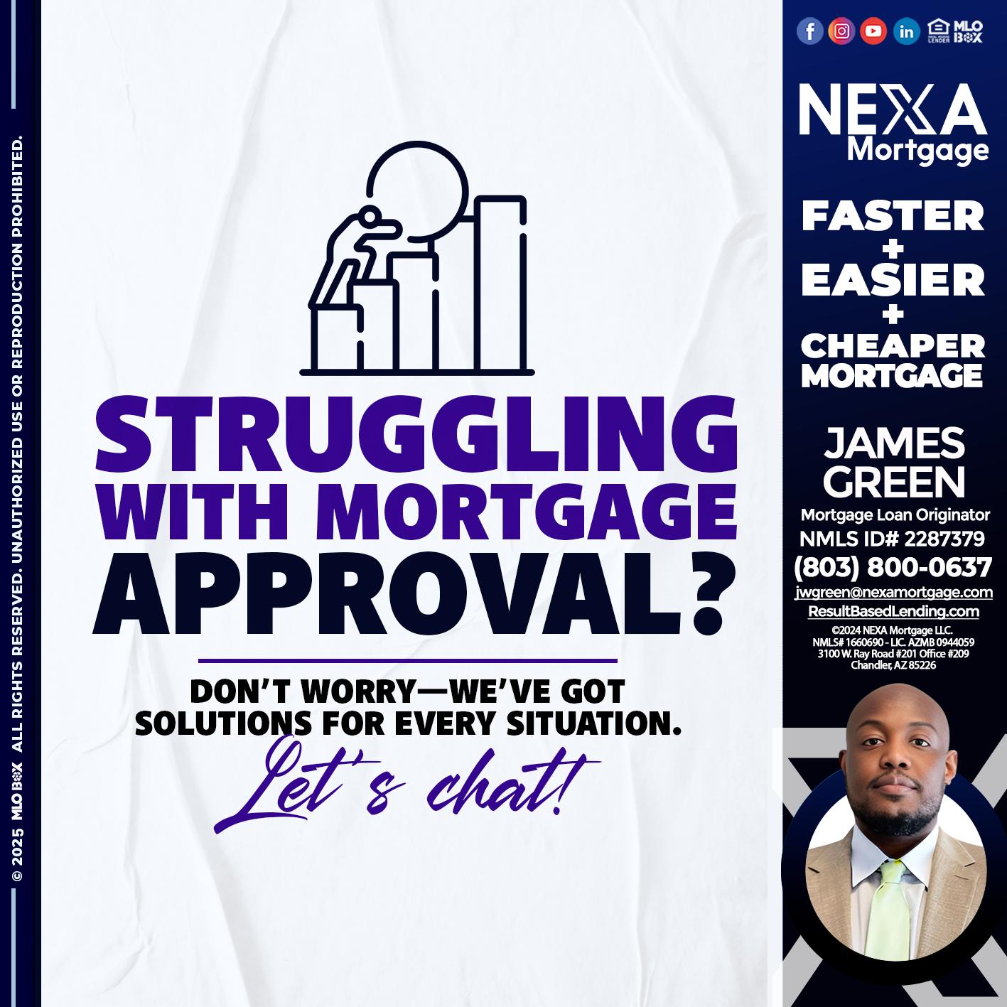 STRUGLING - James Green -Mortgage Loan Originator