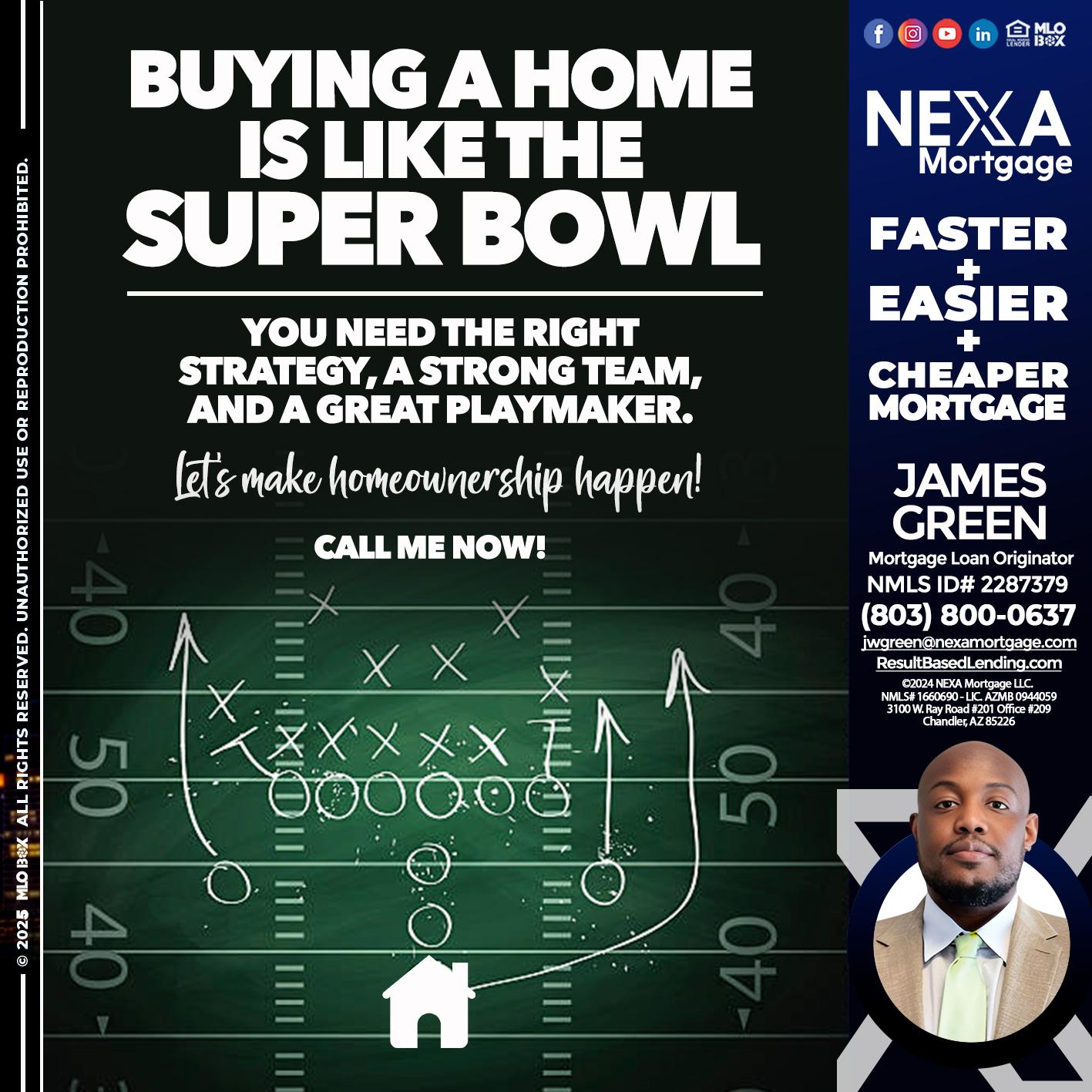 BUYING A HOME - James Green -Mortgage Loan Originator