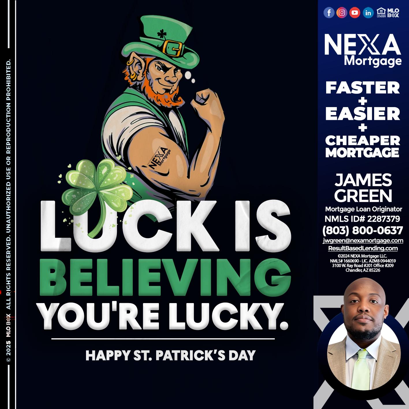 ST. PATRICKS DAY - James Green -Mortgage Loan Originator
