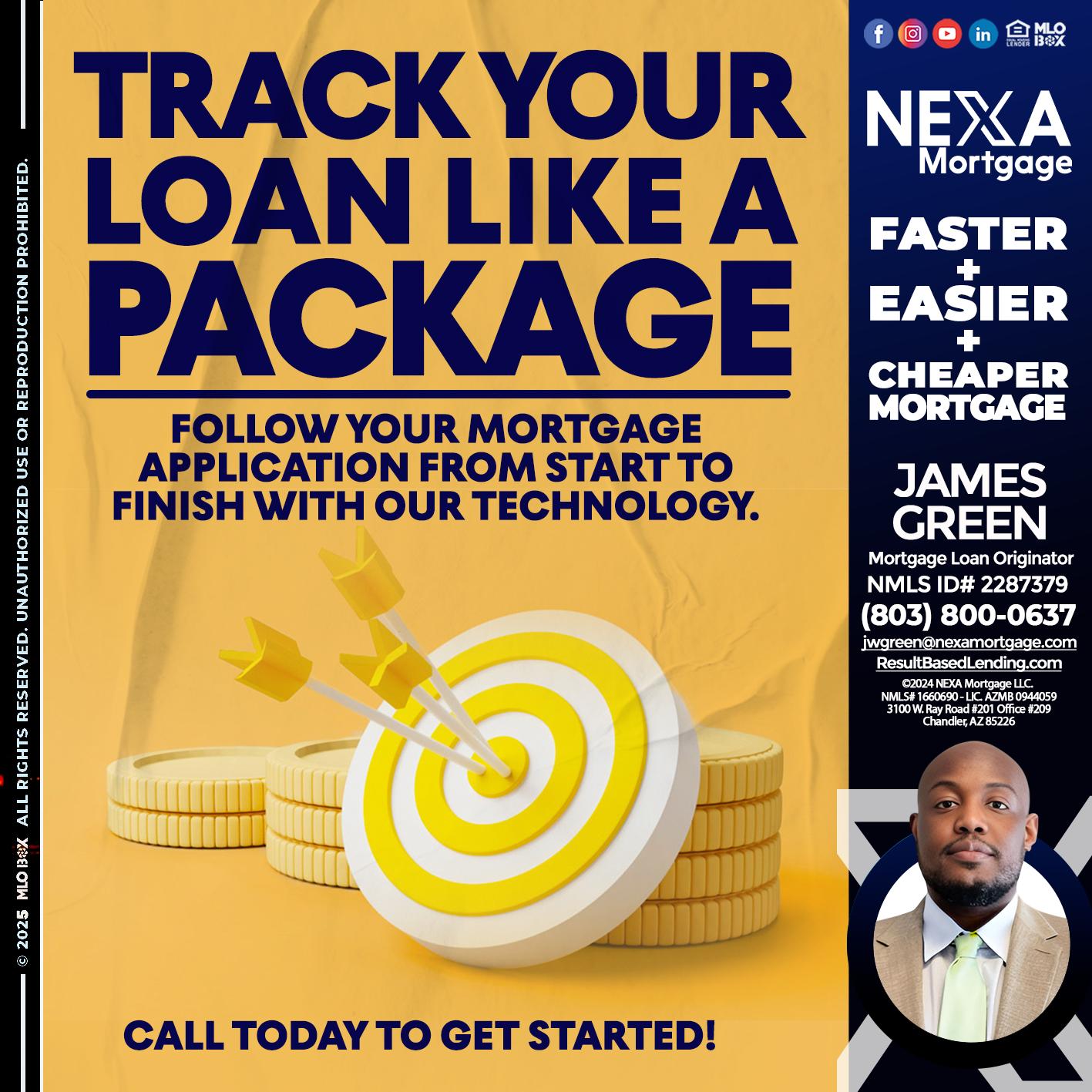 TRACK YOU LOAN - James Green -Mortgage Loan Originator