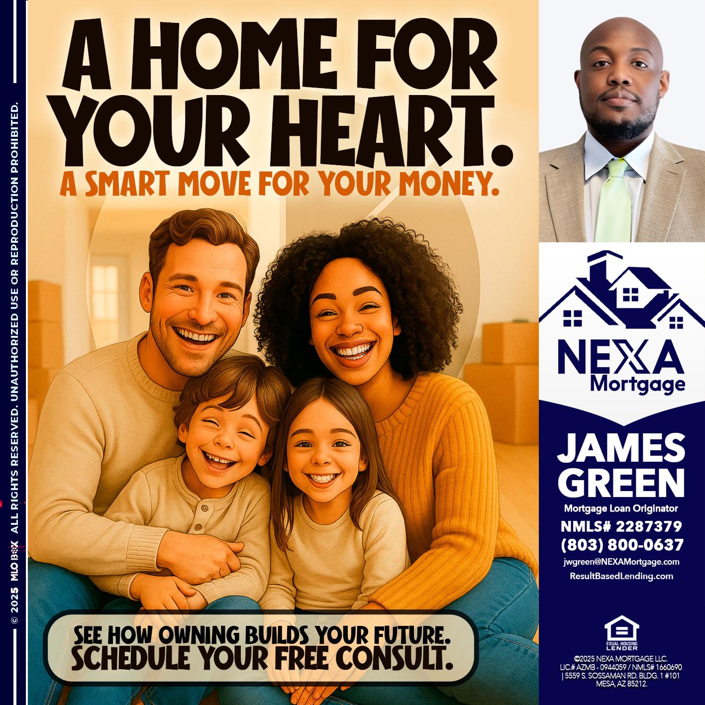 A HOME FOR - James Green -Mortgage Loan Originator