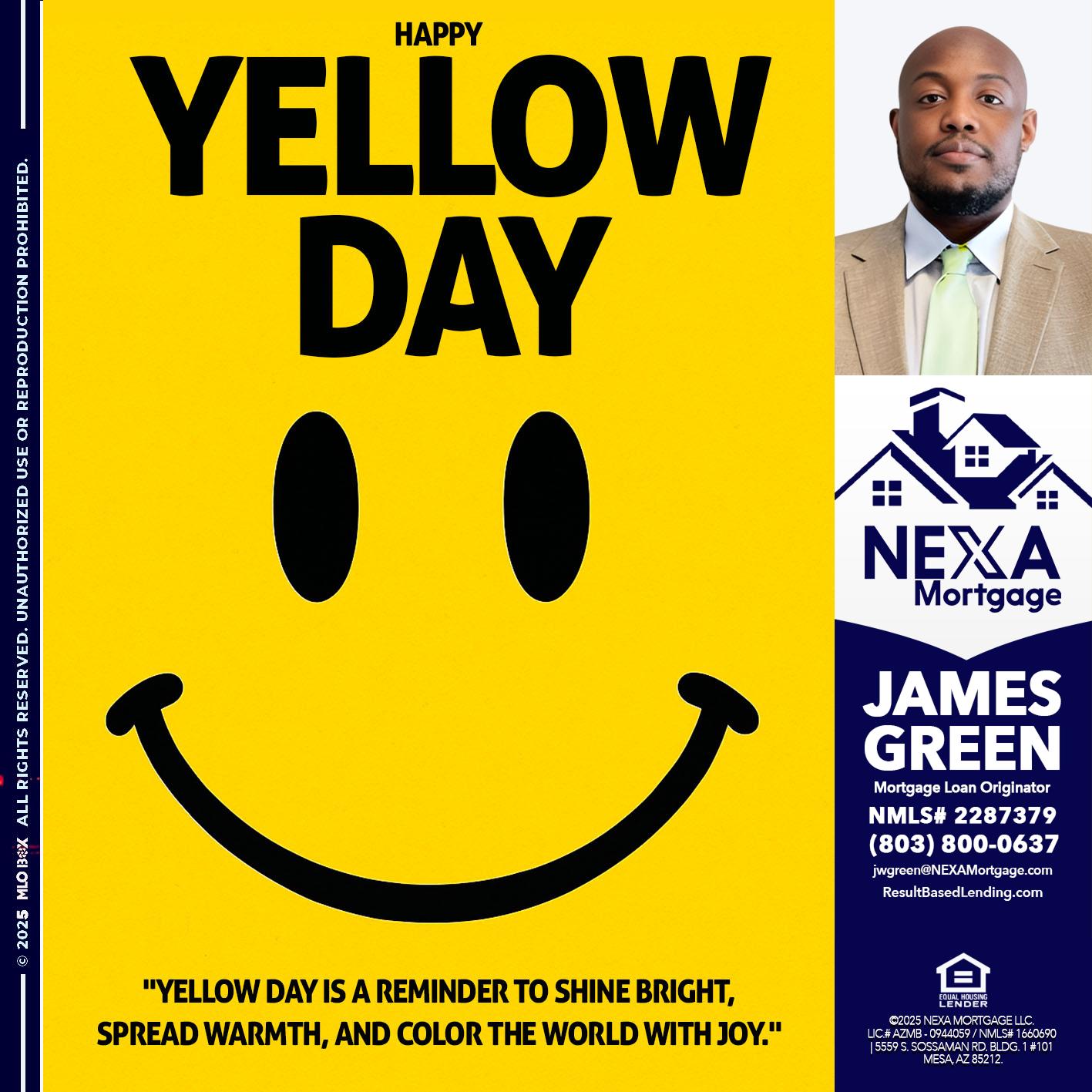 YELLOW DAY - James Green -Mortgage Loan Originator