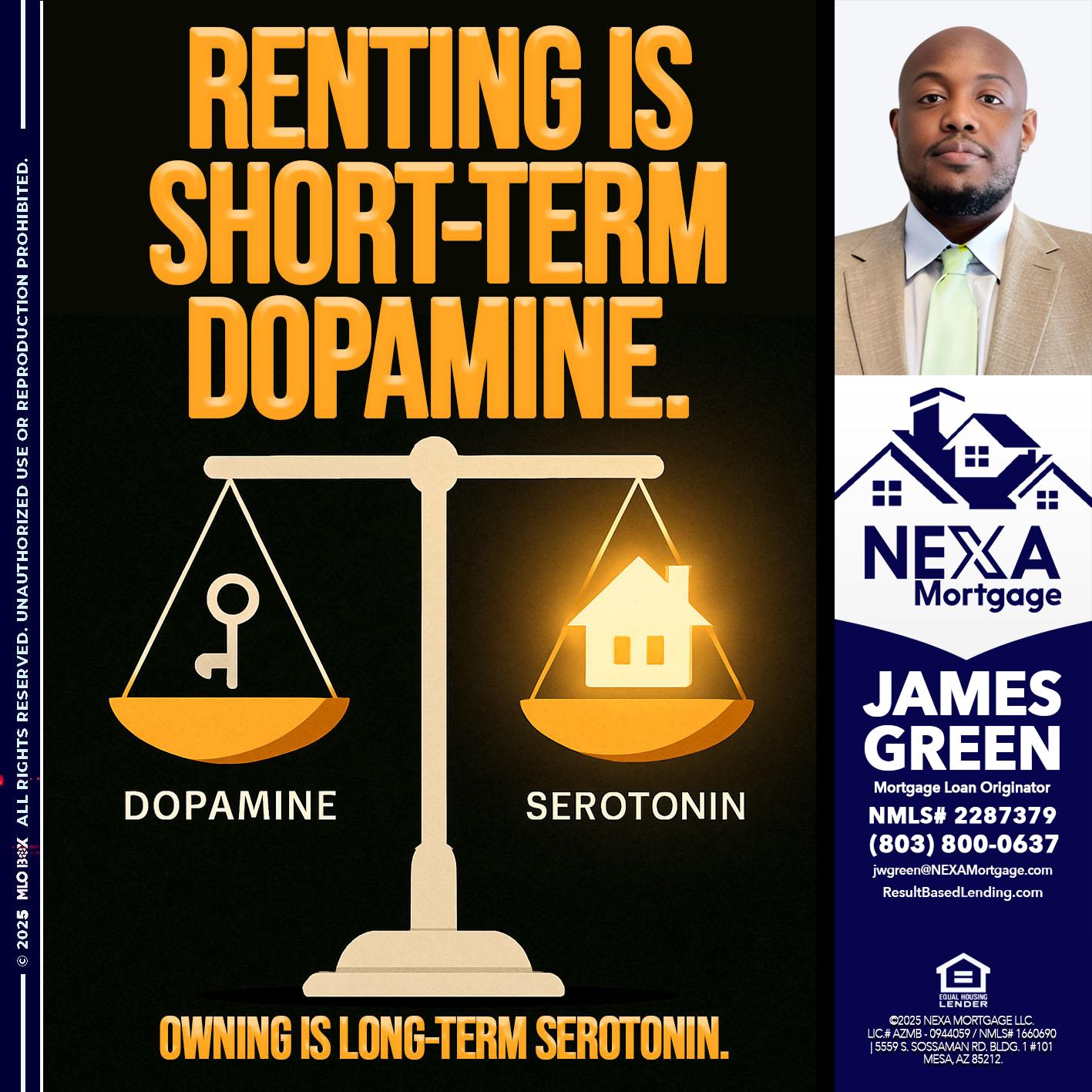 RENTING IS SHORT TERM - James Green -Mortgage Loan Originator