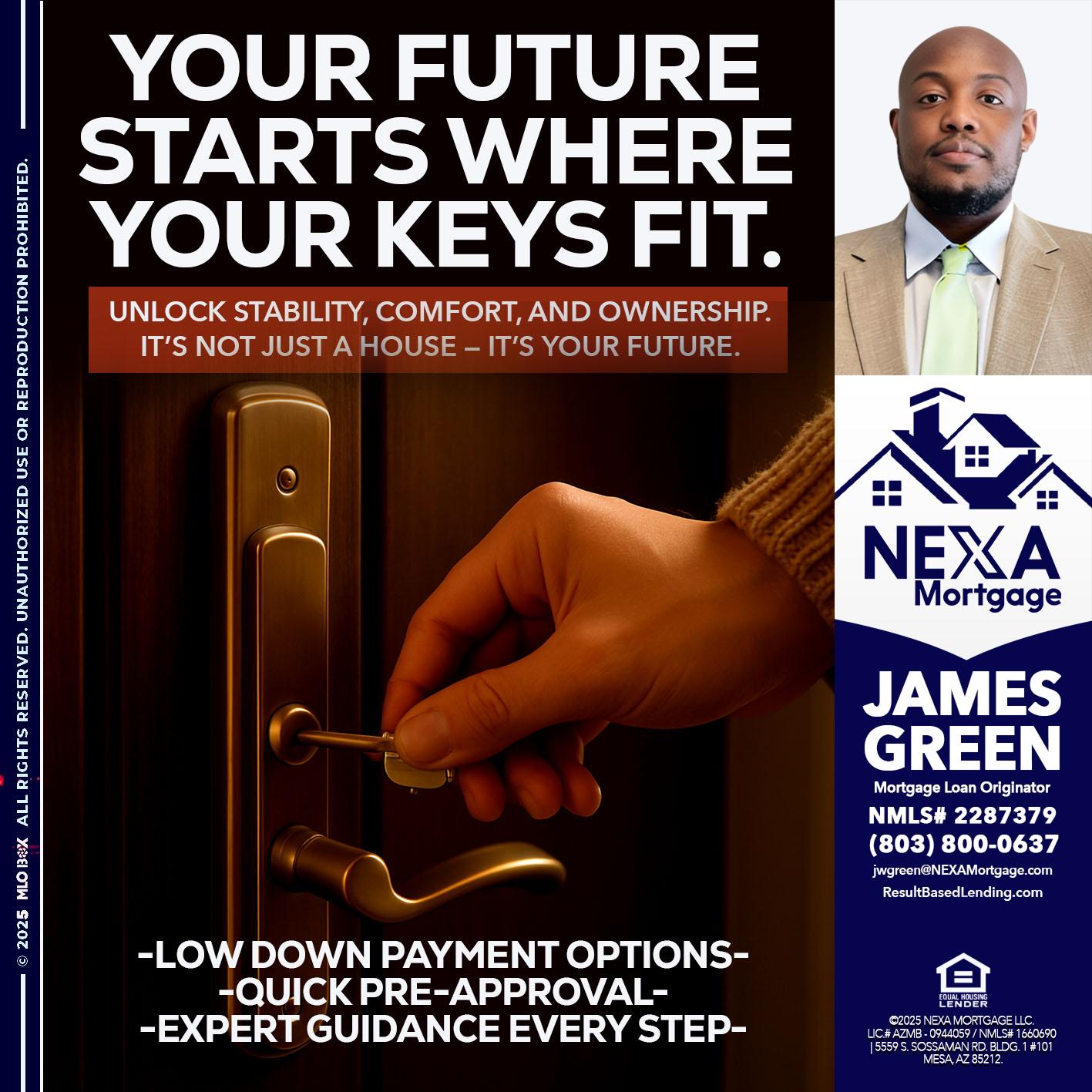 YOUR FUTURE - James Green -Mortgage Loan Originator