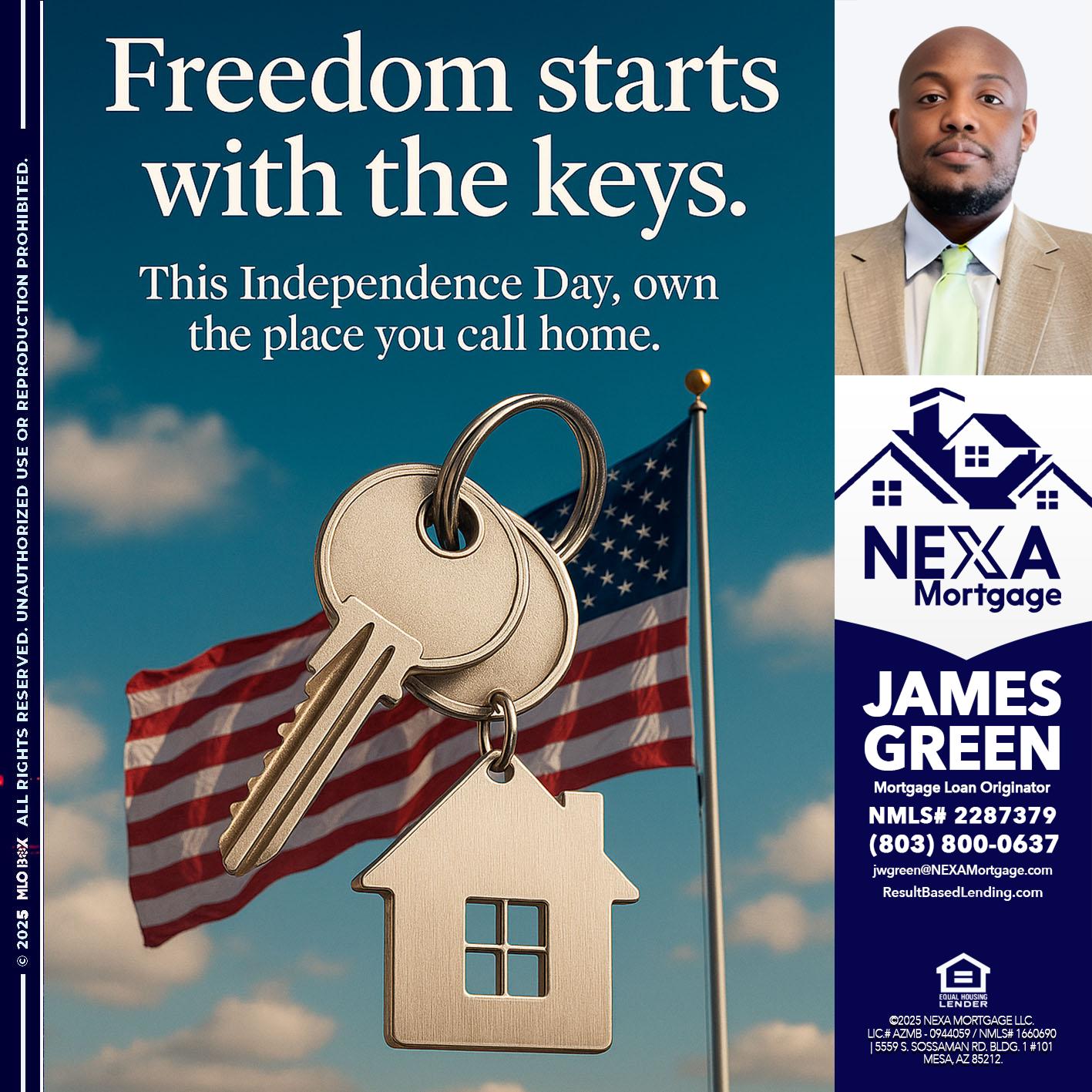 FREEDOM STARTS - James Green -Mortgage Loan Originator