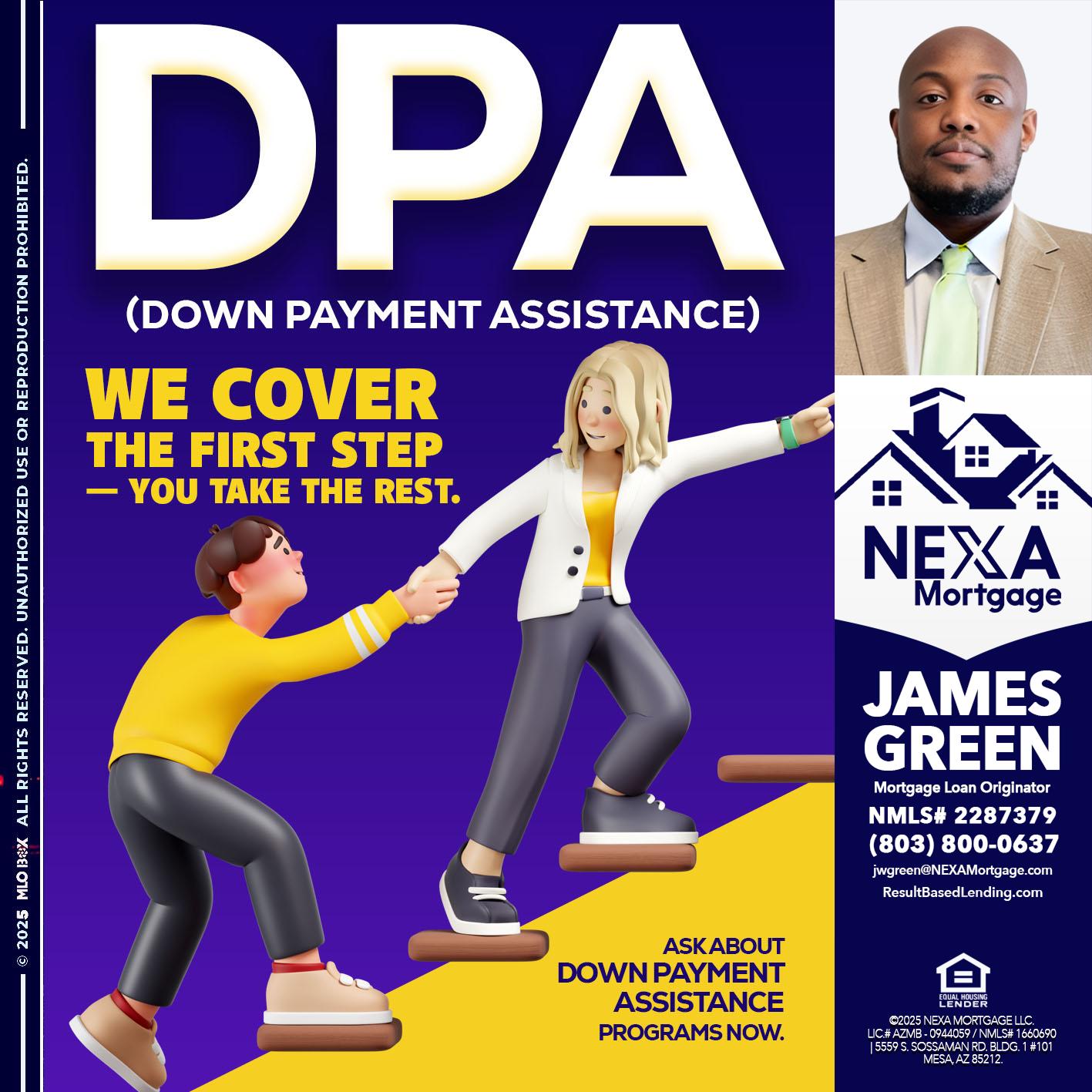 DPA LOANS - James Green -Mortgage Loan Originator