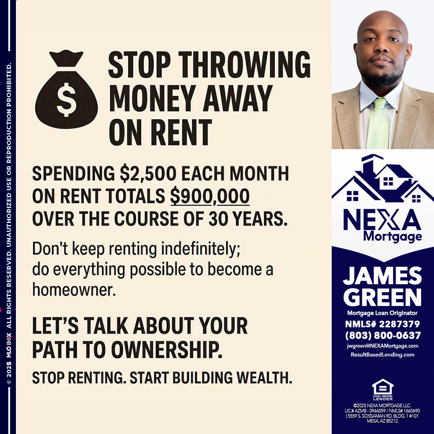 STOP THROWING - James Green -Mortgage Loan Originator