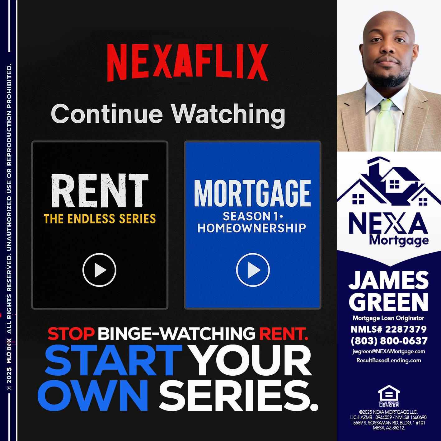 NEXAFLIX - James Green -Mortgage Loan Originator