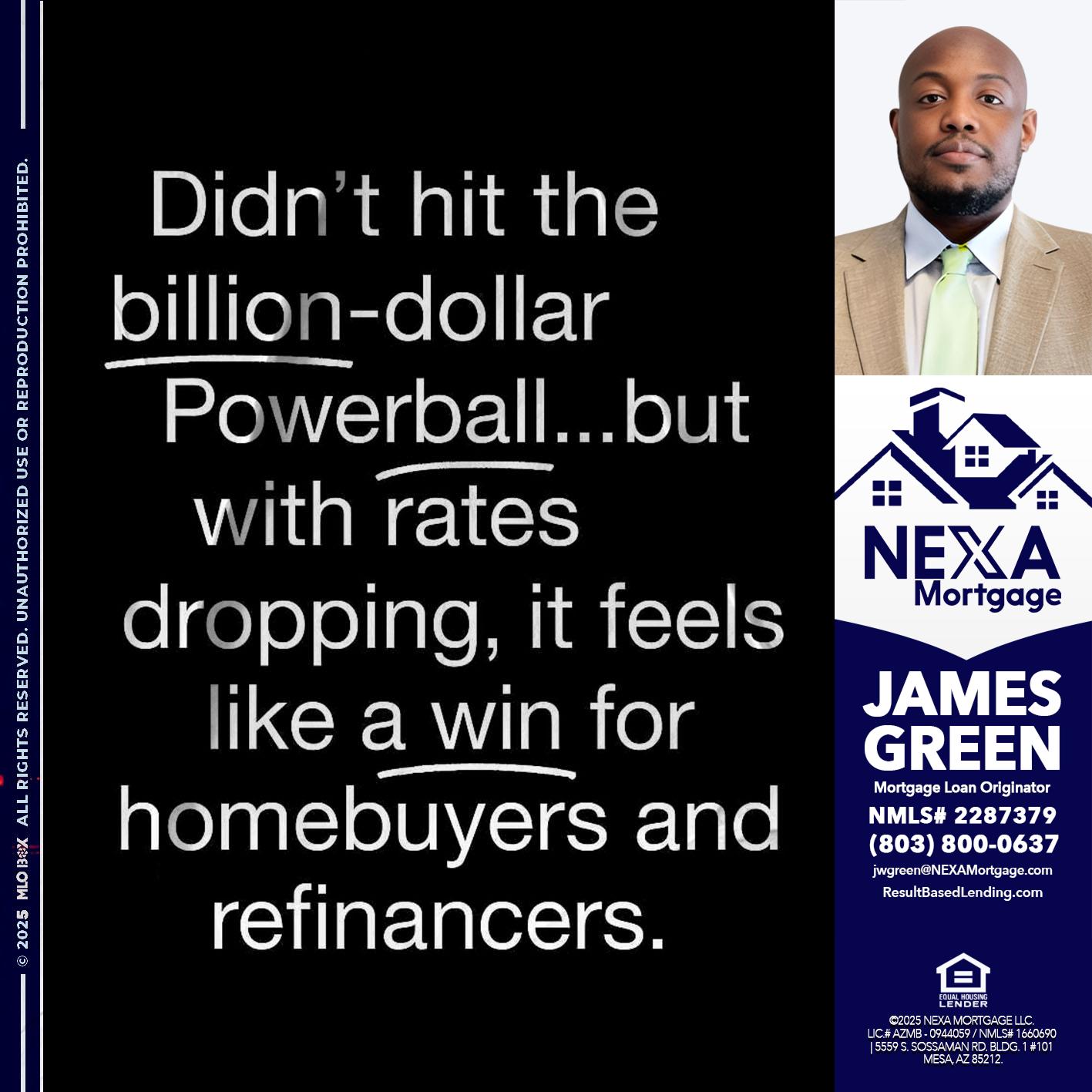 DIDNT HIT - James Green -Mortgage Loan Originator