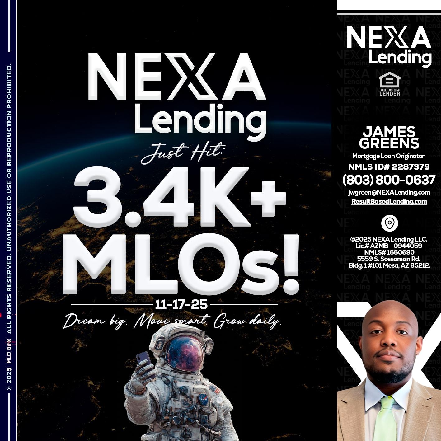 3.4K MLOs - James Green -Mortgage Loan Originator