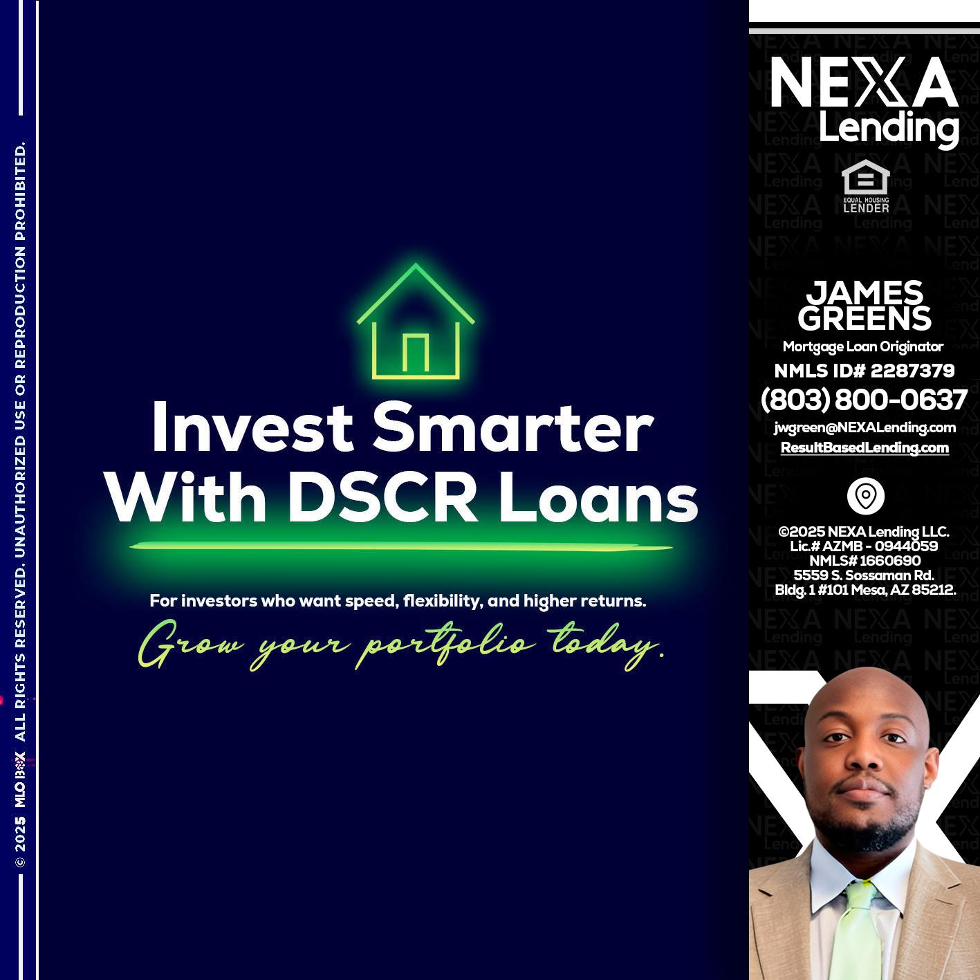 DSCR - James Green -Mortgage Loan Originator
