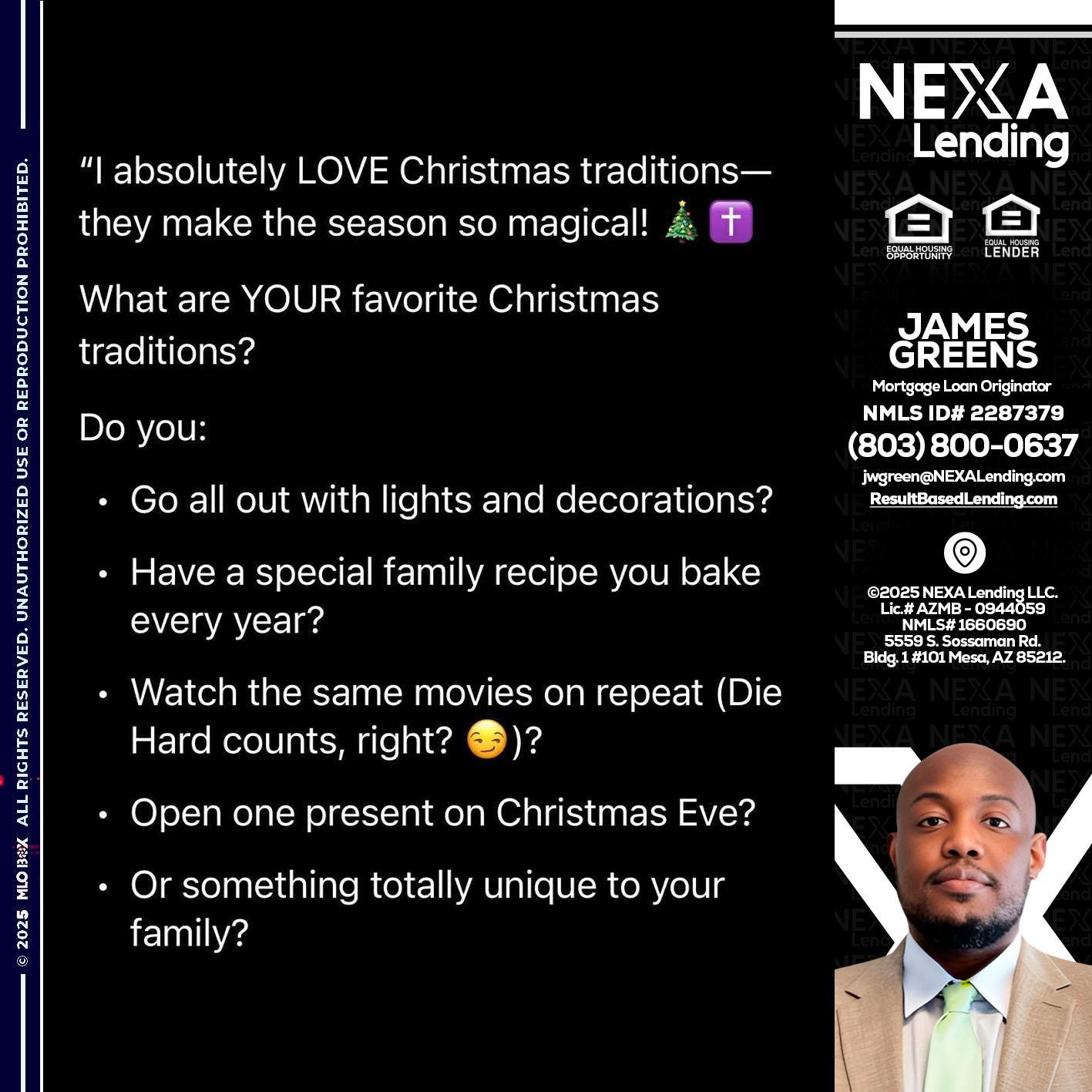 I love christmas - James Green -Mortgage Loan Originator
