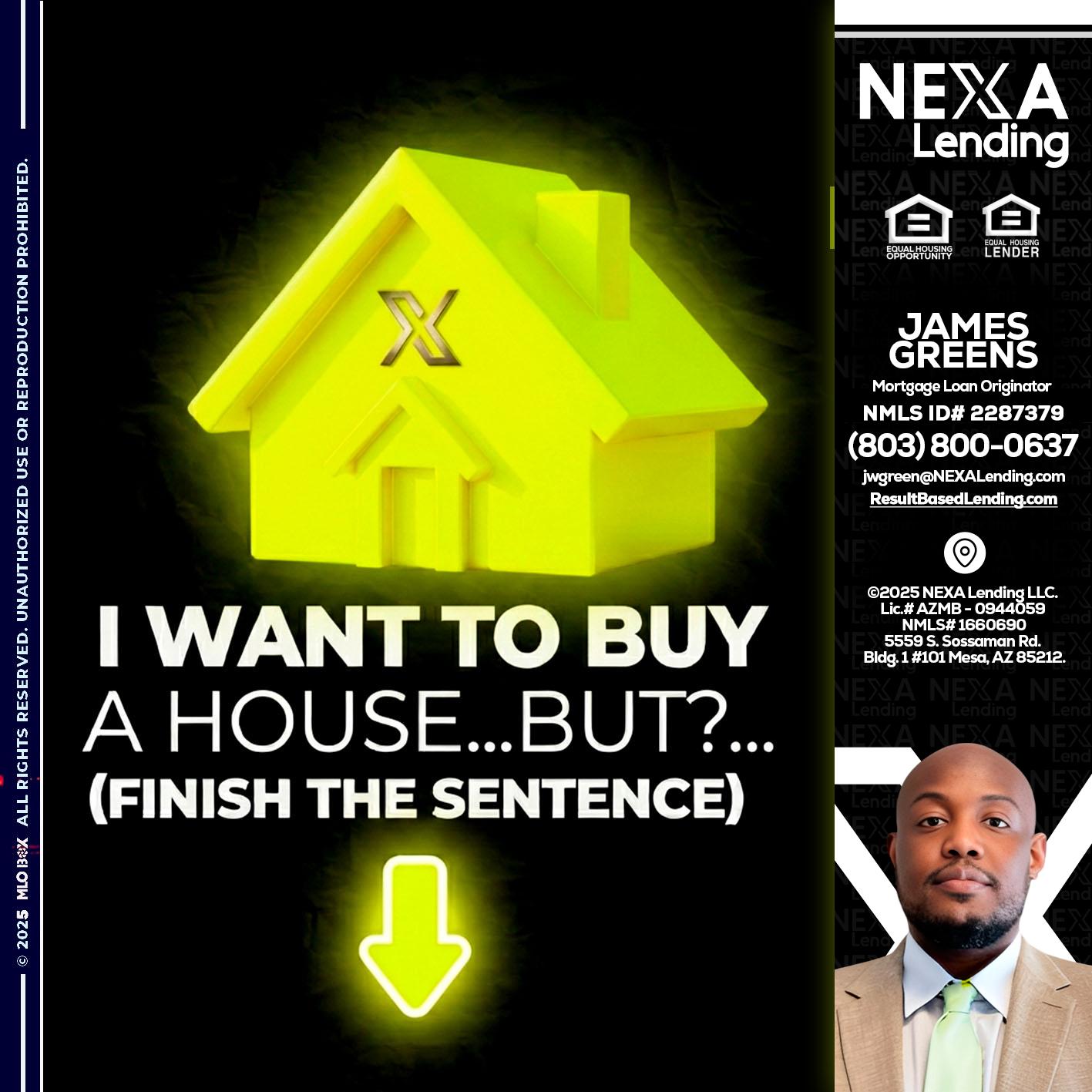 i want to buy - James Green -Mortgage Loan Originator