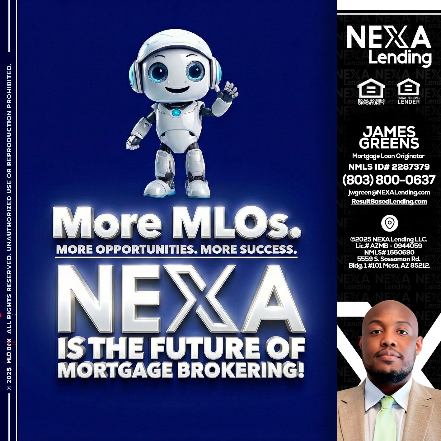 MORE MLOs - James Green -Mortgage Loan Originator
