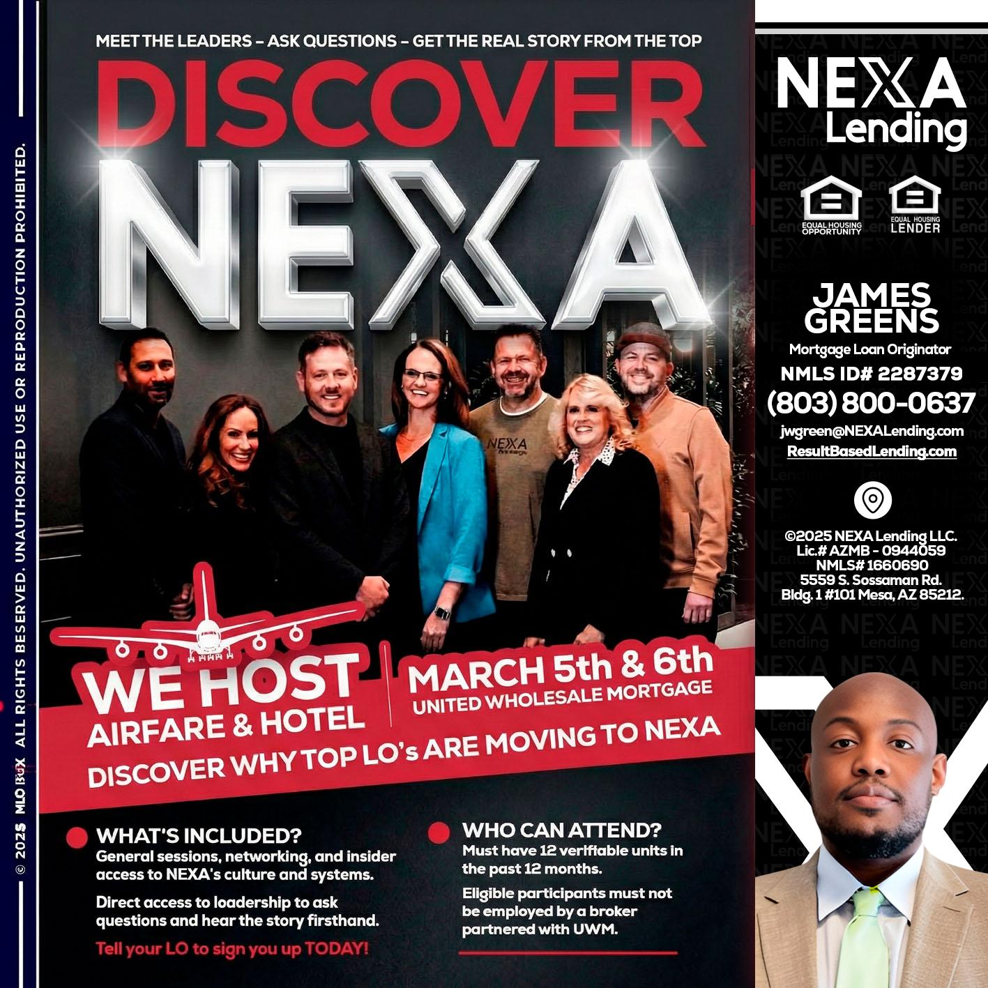 DISCOVER NEXA - James Green -Mortgage Loan Originator